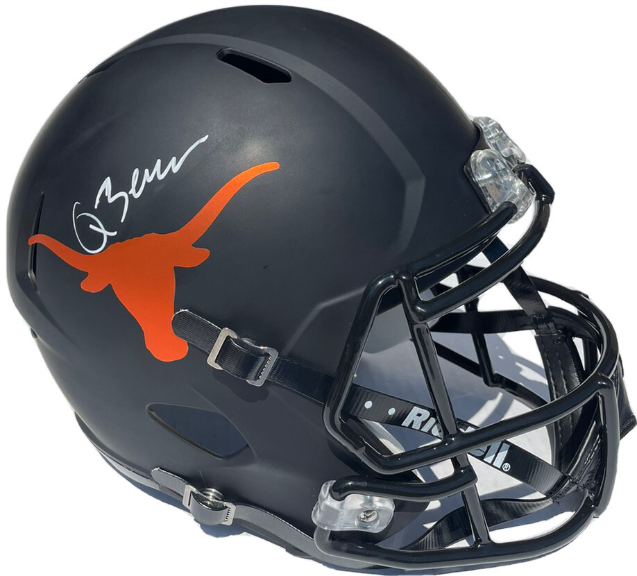 QUINN EWERS #3 AUTOGRAPHED TEXAS LONGHORNS RIDDELL SPEED FOOTBALL HELMET JSA COA
