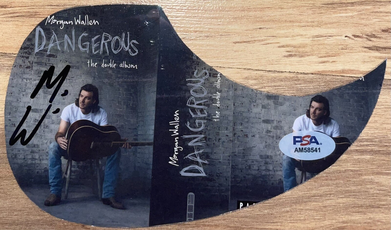 Dangerous MORGAN WALLEN Autographed Signed Acoustic Guitar Pickguard PSA/DNA
