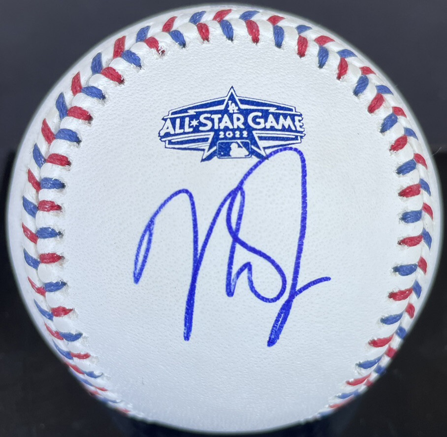 Angels #27 MIKE TROUT Signed Autographed 22 ASG Baseball PSA GRADED 9.5! AUTO
