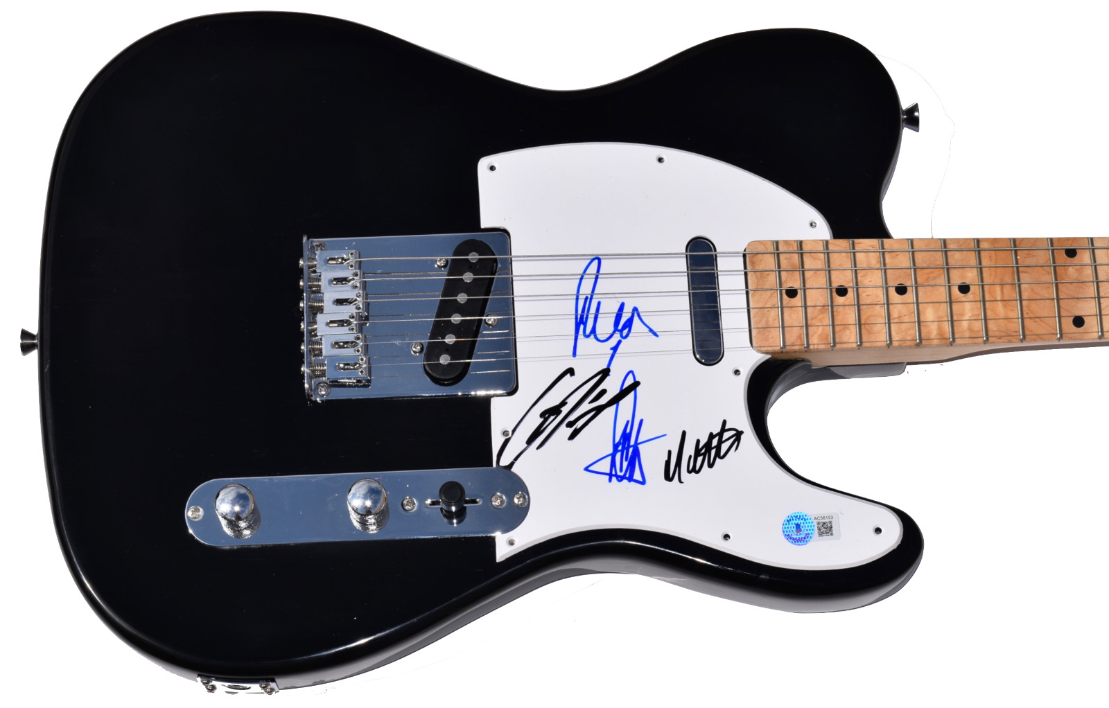 The 1975 Signed Electric Guitar Full Band Matty Healy x4 Autograph Beckett COA
