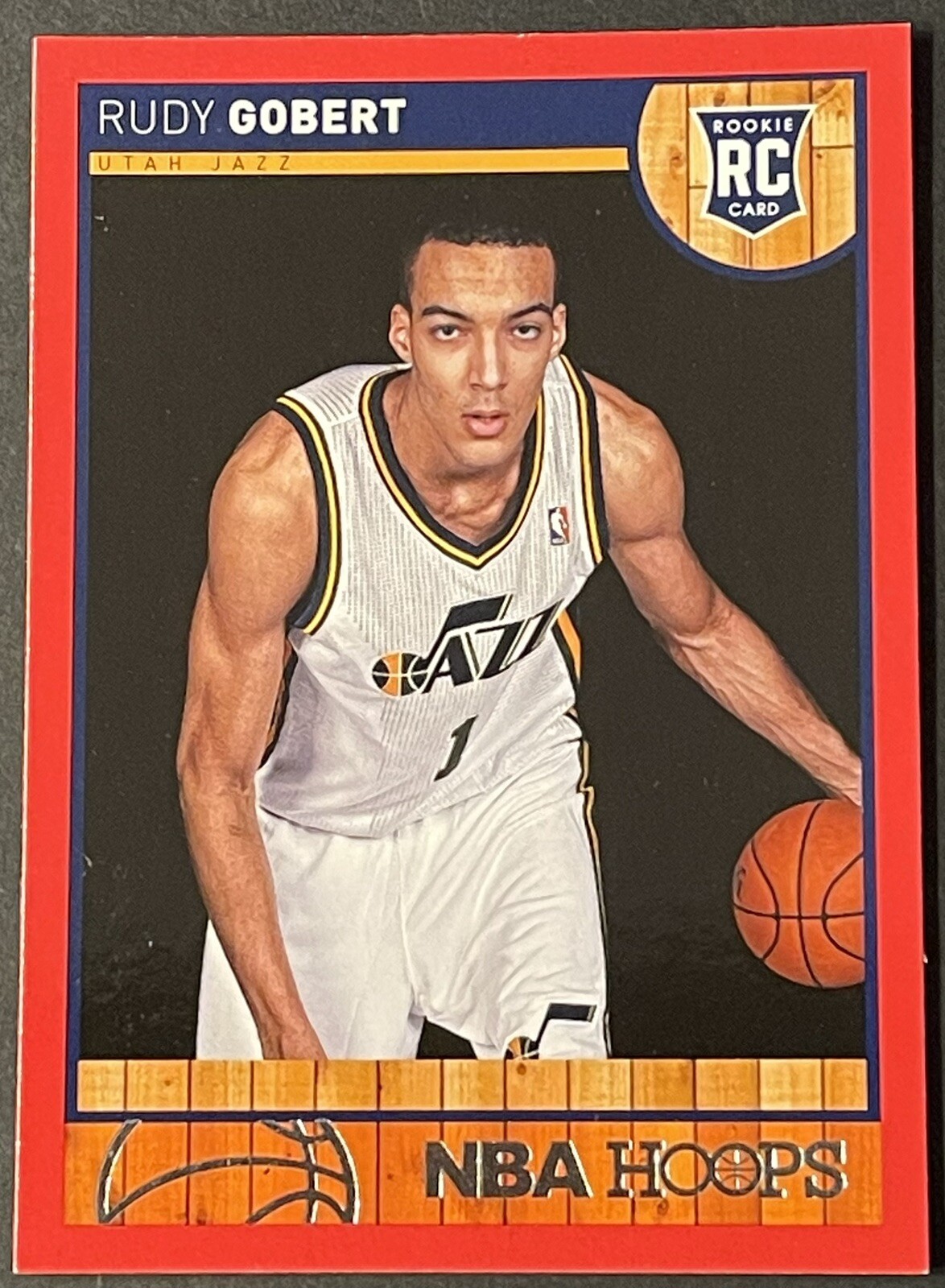 2013-14 NBA Hoops Red Rudy Gobert #287 Rookie Card - Rare RC
