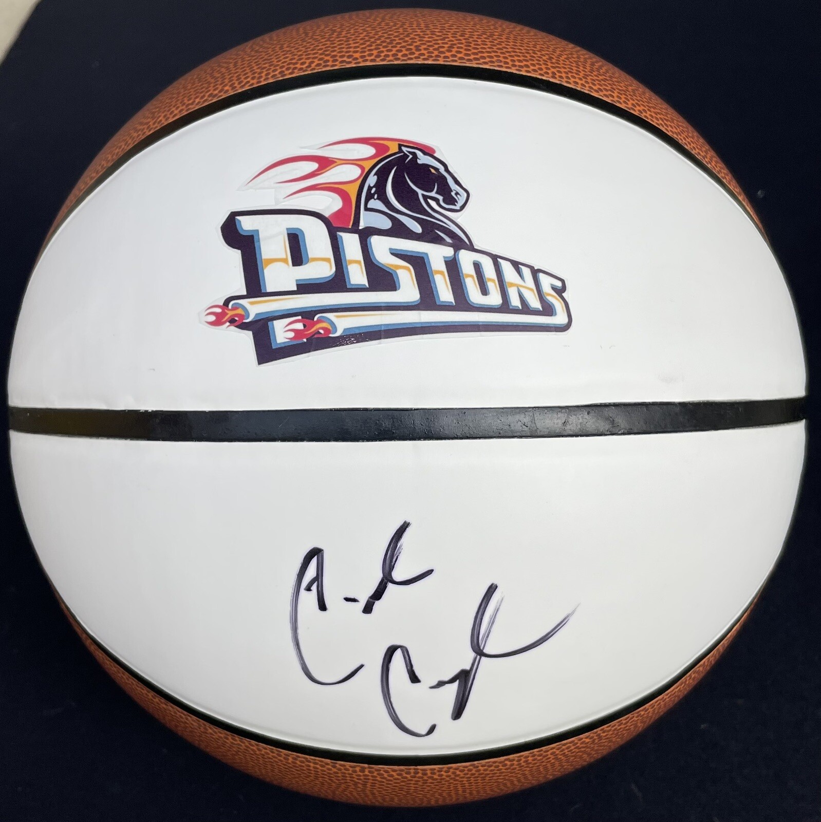 PSA/DNA Detroit Pistons #2 CADE CUNNINGHAM Signed Autographed Logo Basketball