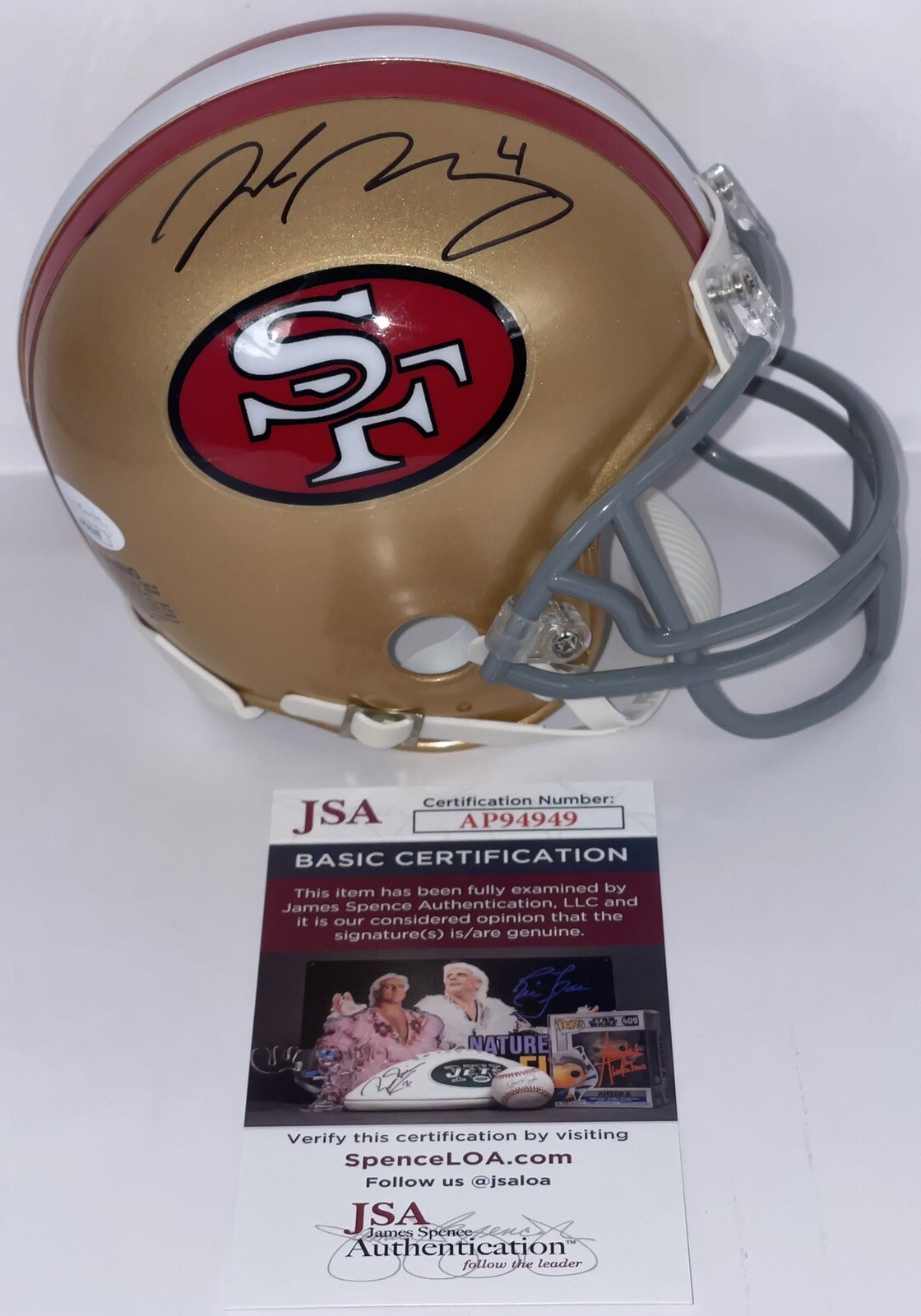 New ListingJake Moody Signed Autographed San Francisco 49ers Mini Helmet JSA COA
