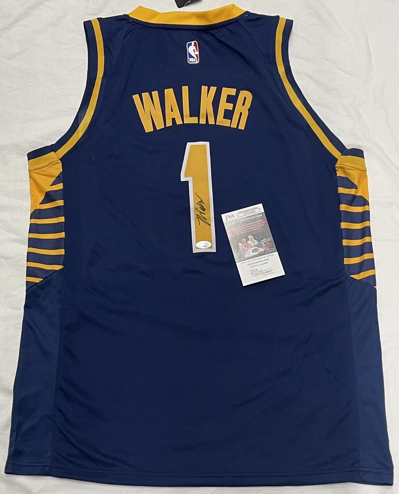 Jarace Walker Signed Autographed Indiana Pacers Jersey JSA 1st Round Pick