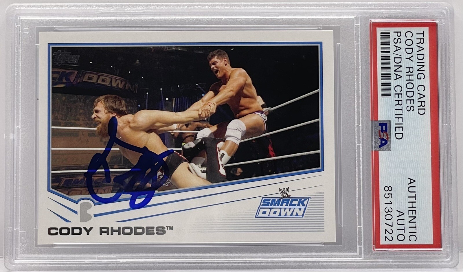 Cody Rhodes Signed 2013 Topps Wwe Superstar Card PSA/DNA Slabbed American Dream