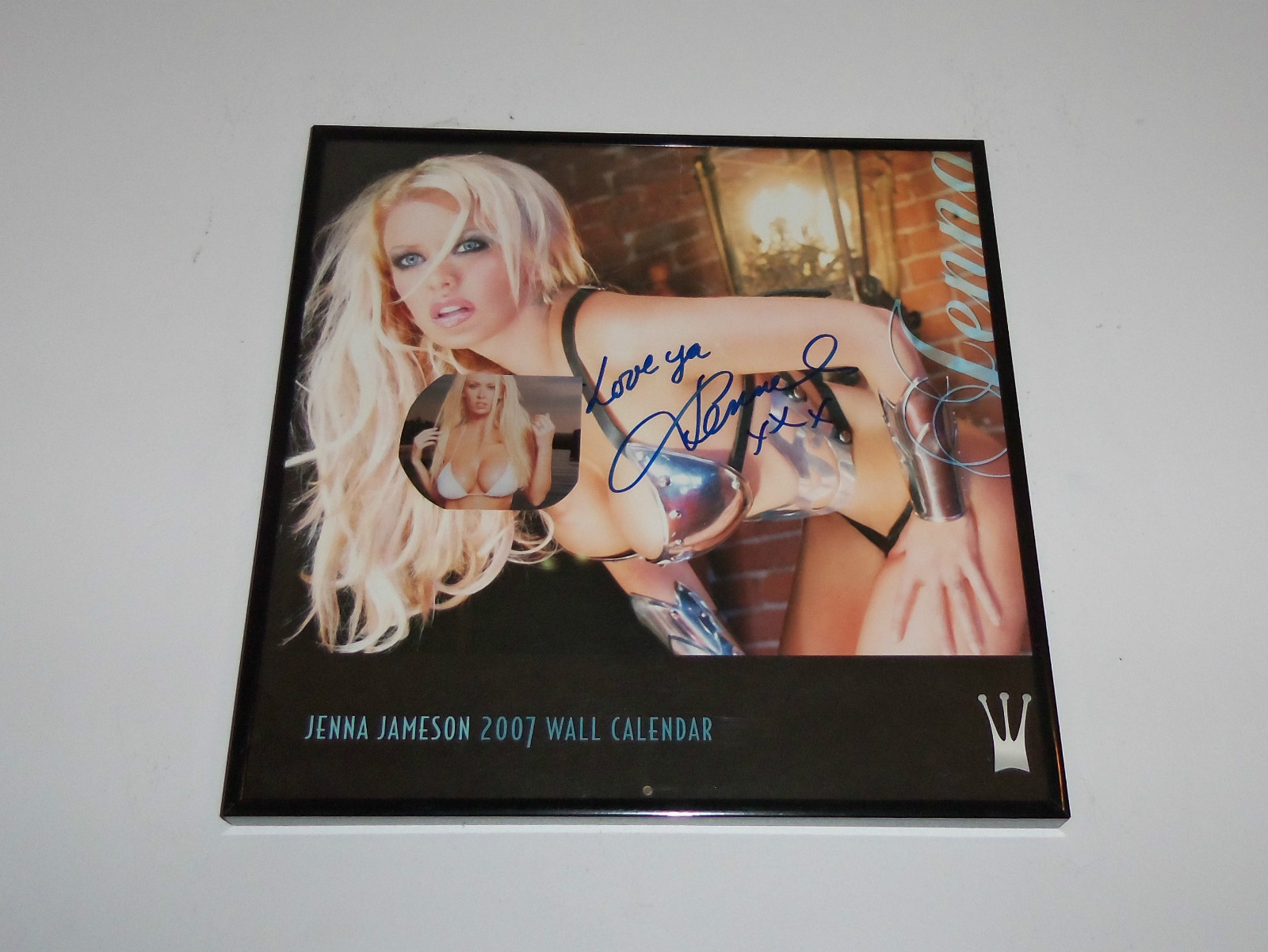 Hot Sexy JENNA JAMESON Signed Autographed FRAMED Calendar COA!
