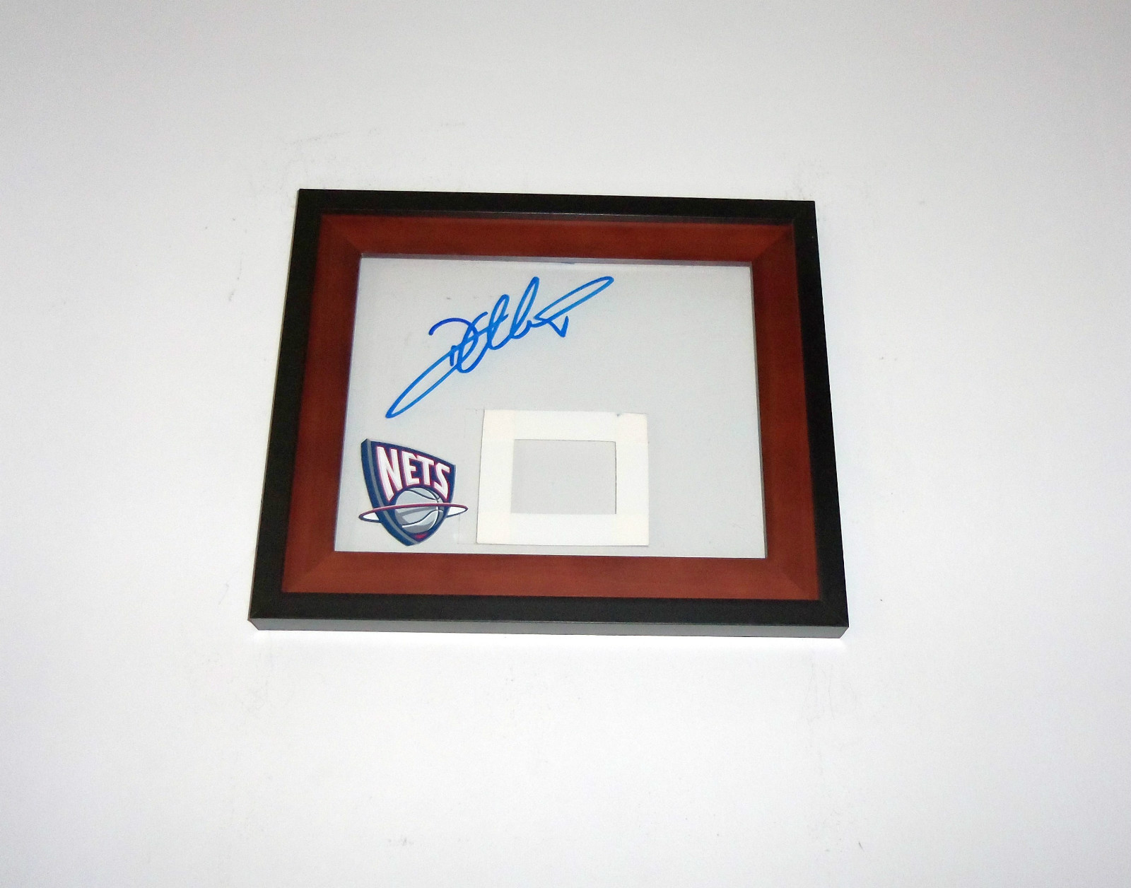 New Jersey Nets DERON WILLIAMS Signed Autographed Basketball Back Board PROOF!
