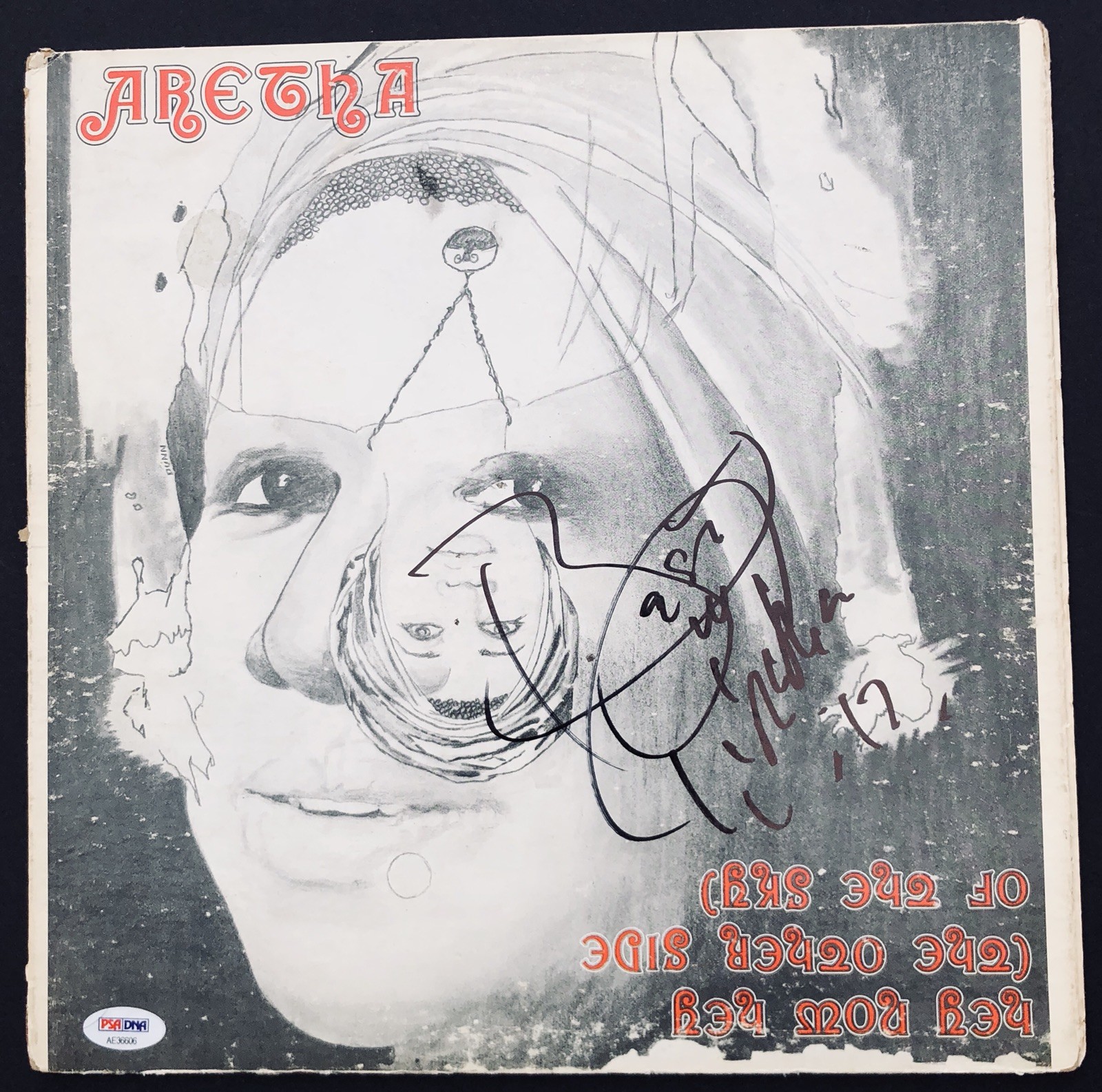 PSA/DNA Hey Now Hey ARETHA FRANKLIN Signed Autographed Record Album SOUL QUEEN
