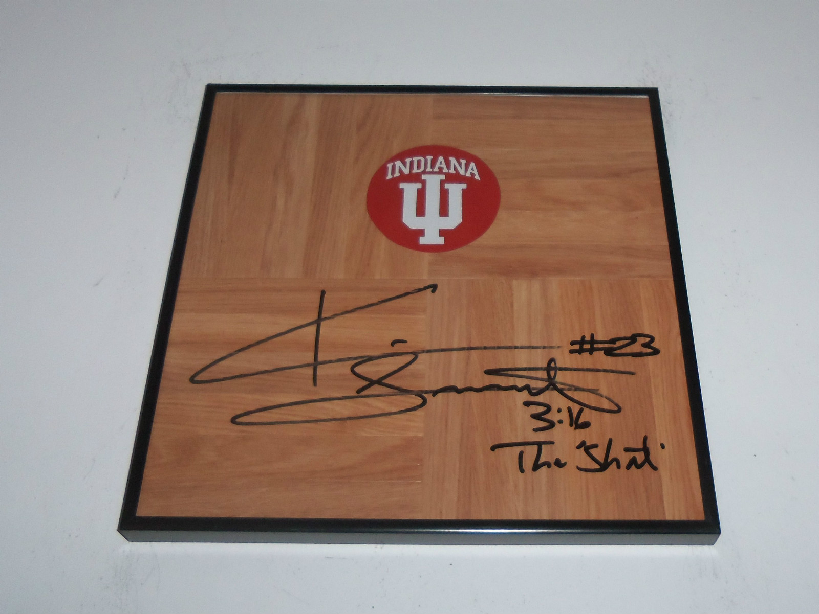 Indiana Hooisers KEITH SMART Signed Autographed FRAMED Floor COA! THE SHOT 87'
