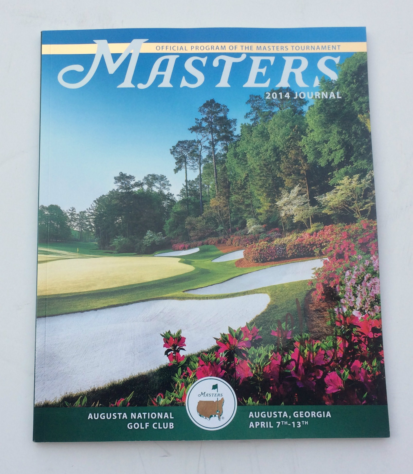 2-Time Masters Champion BUBBA WATSON Signed Autographed 2014 Masters Journal COA
