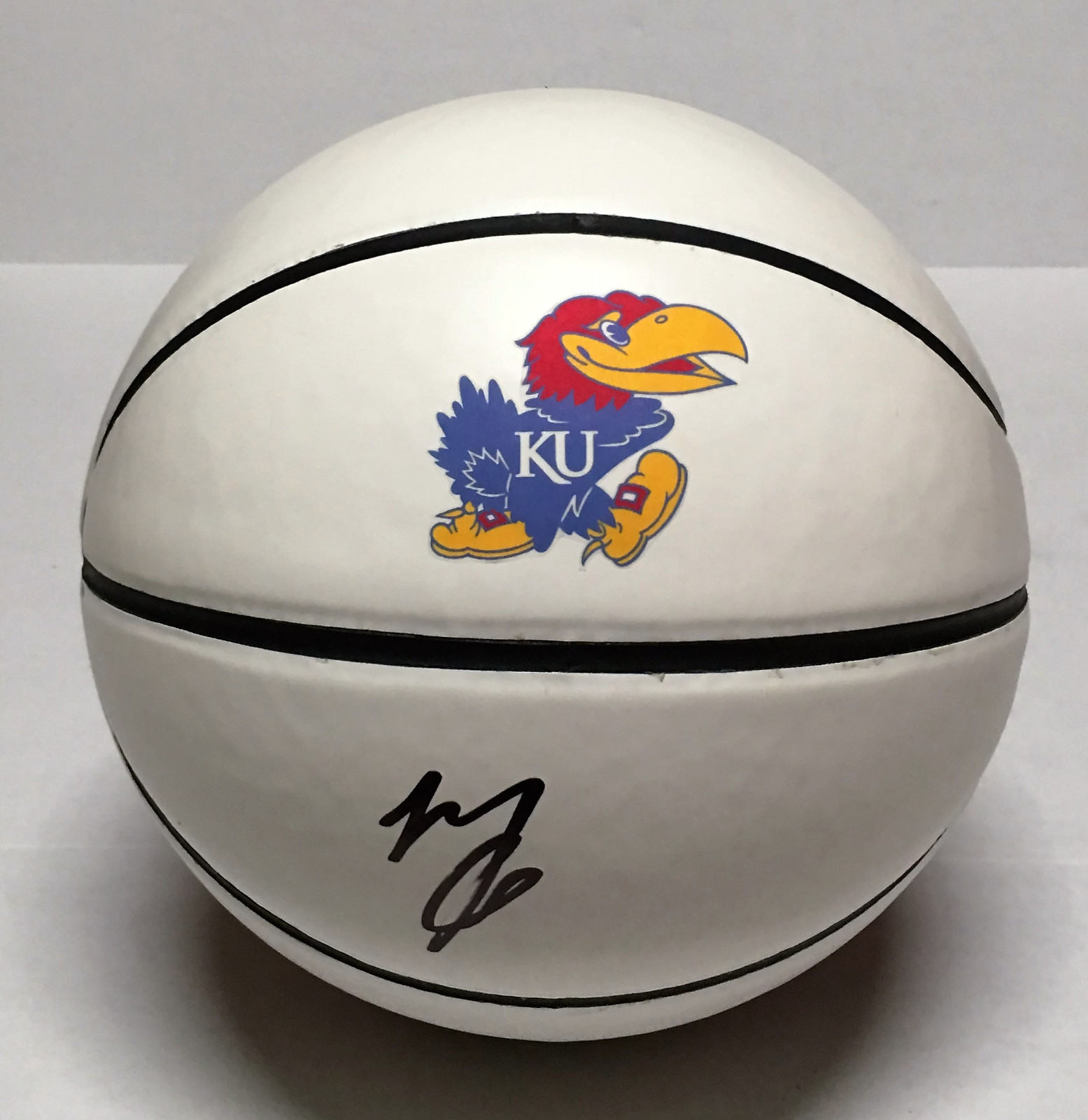 Kansas MARIO CHALMERS Signed Autographed Basketball COA PROOF! 2008 NAT'L CHAMPS
