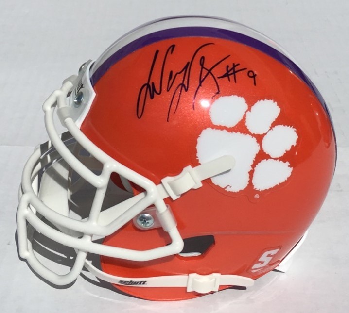 Clemson Tigers #9 WAYNE GALLMAN Signed Autographed Football Mini Helmet COA!
