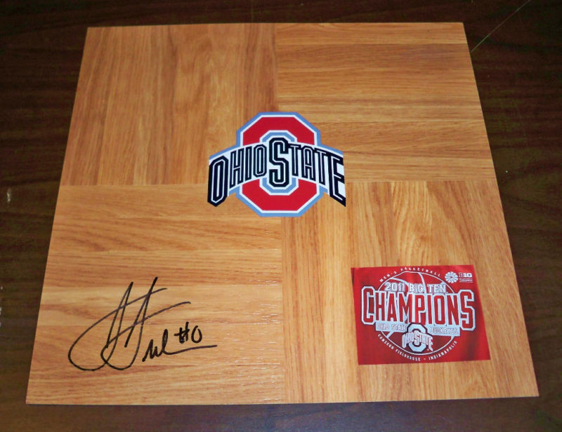 Buckeyes JARED SULLINGER Signed Basketball COA! PROOF
