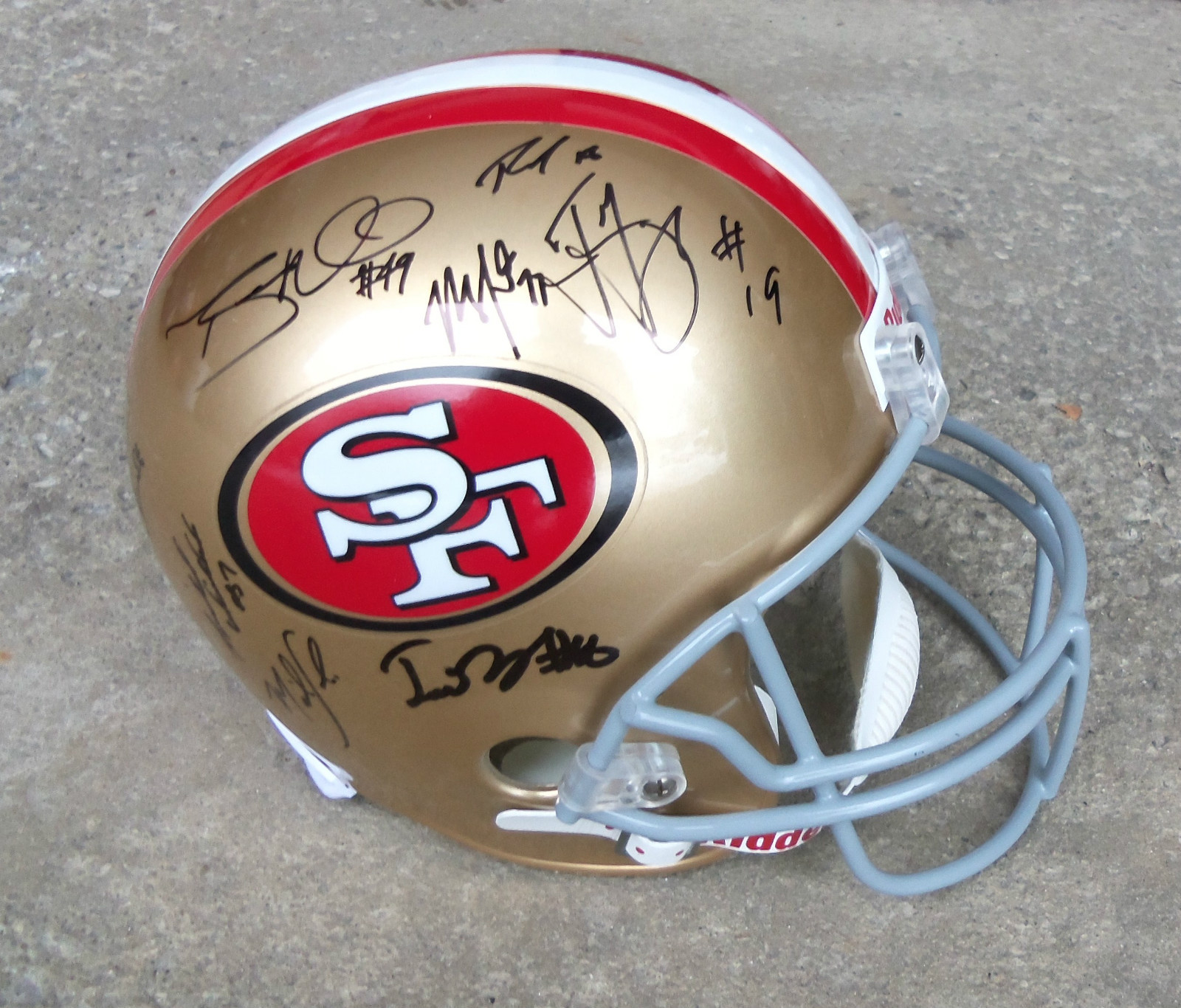 2013 SAN FRANCISCO 49ers TEAM Signed Autographed F/S Helmet COA PROOF SB CHAMPS?

