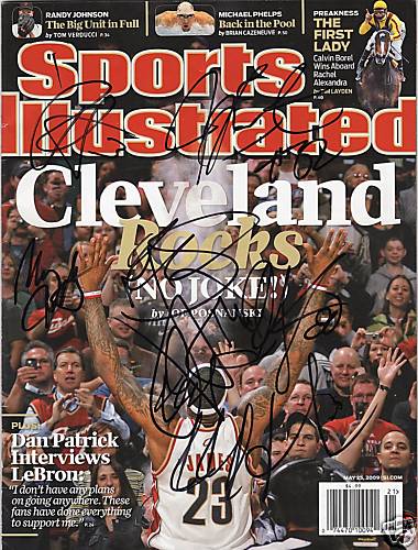 CLEVELAND CAVALIERS TEAM Signed Sports Illustrated

