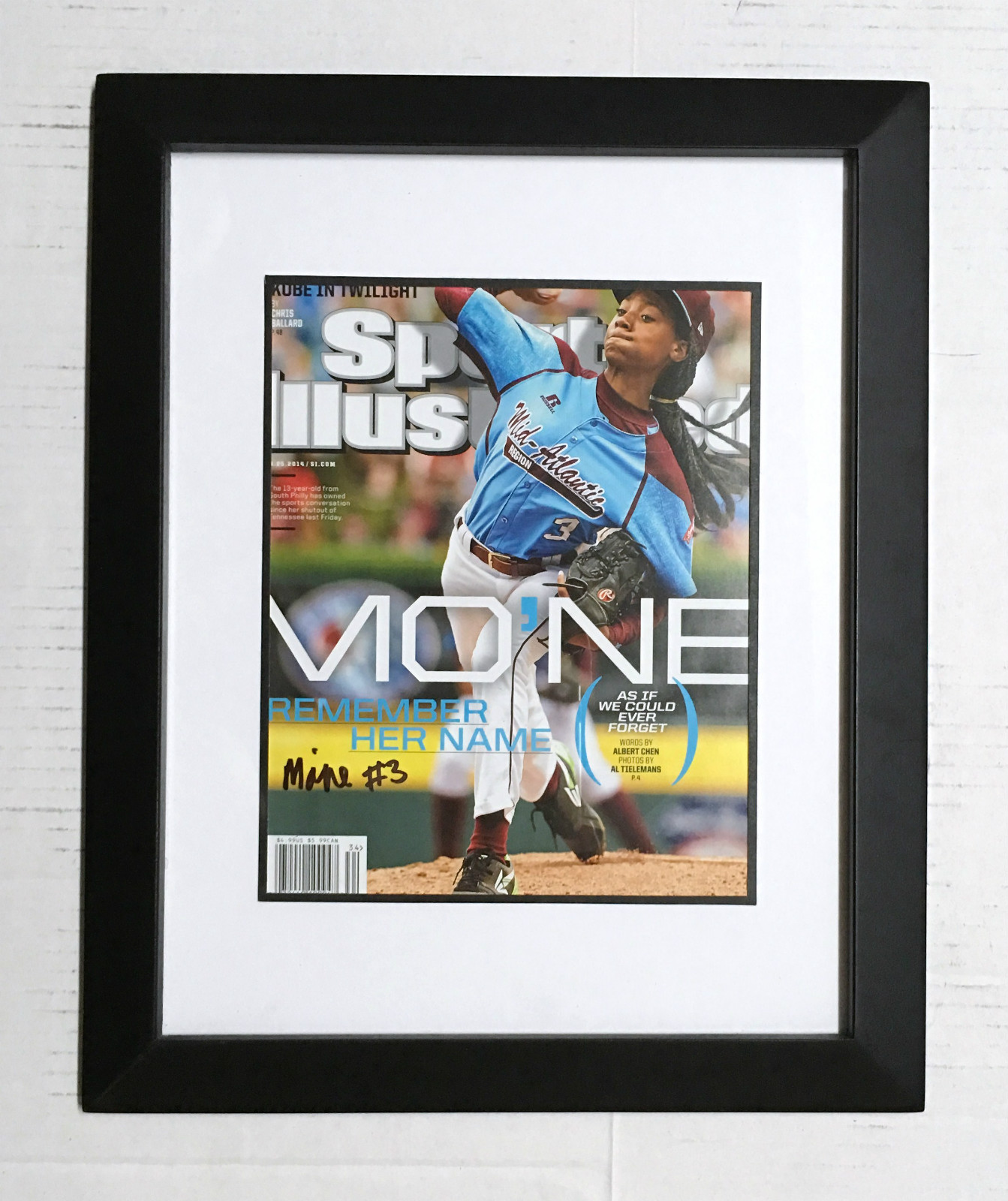LL World Series MO'NE DAVIS Signed Autographed FRAMED Sports Illustrated PROOF

