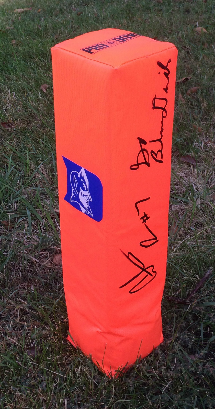 Duke Blue Devils #7 ANTHONY BOONE Signed Autographed Football Pyon COA!
