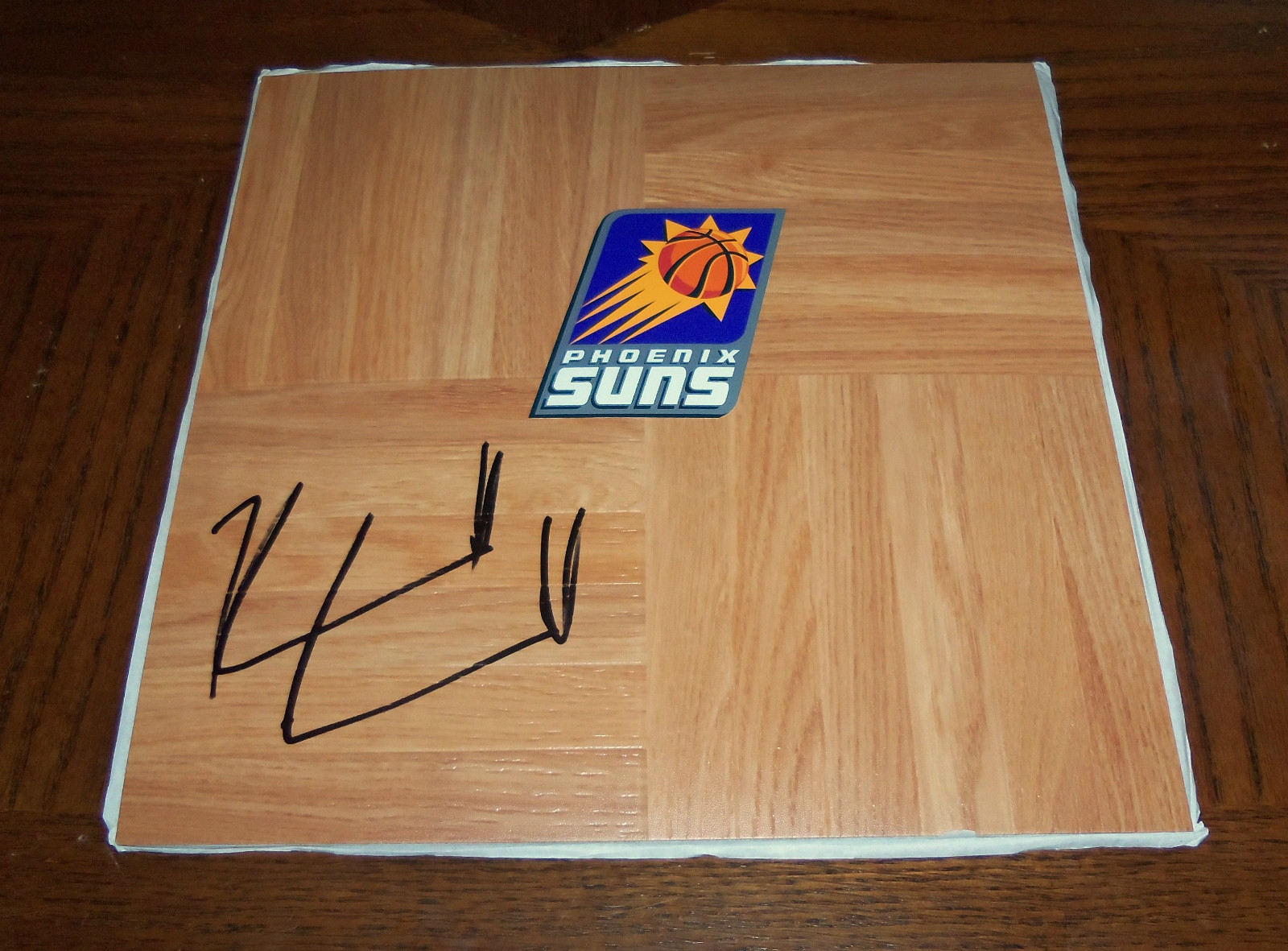 Phoenix Suns KENDALL MARSHALL Signed Autographed Basketball Floor COA! PROOF
