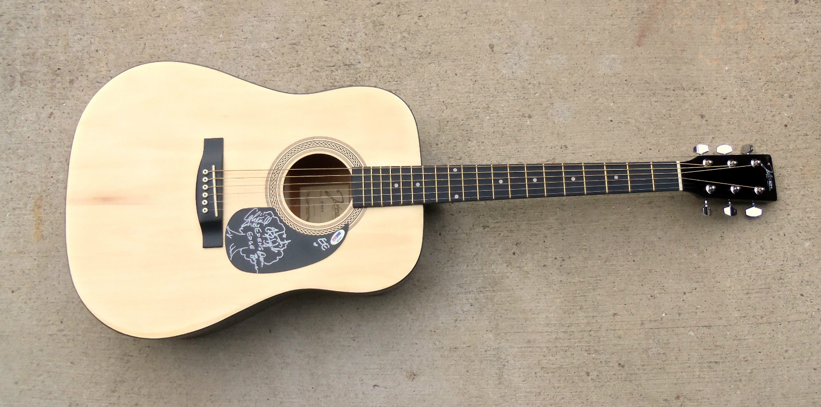 PSA Swingin Door EDENS EDGE Signed Autographed Acoustic Guitar! Too Good To Be
