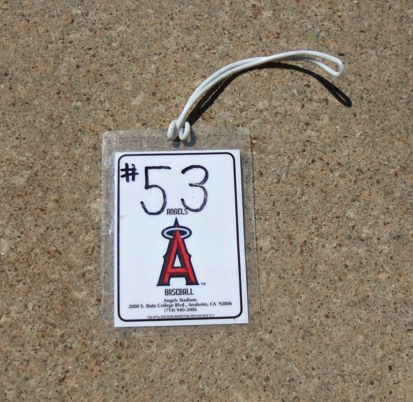 Los Angeles Angels BOBBY ABREU Baseball Jersey Bag Tag
