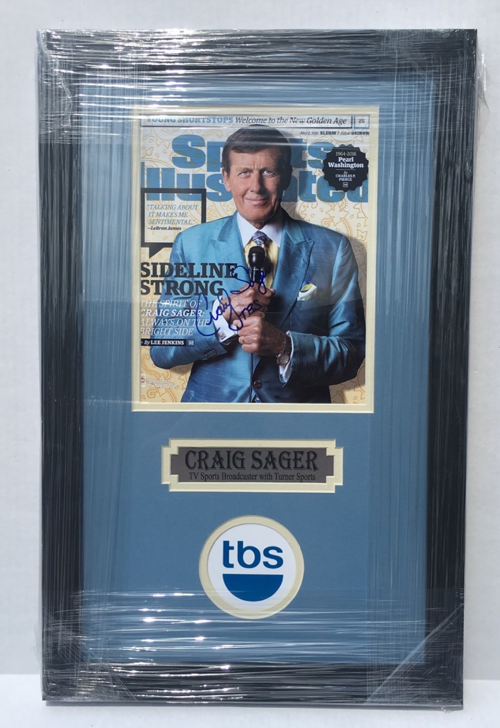 NBA Announcer CRAIG SAGER Signed Autographed SPORTS ILLUSTRATED #SAGERSTRONG COA
