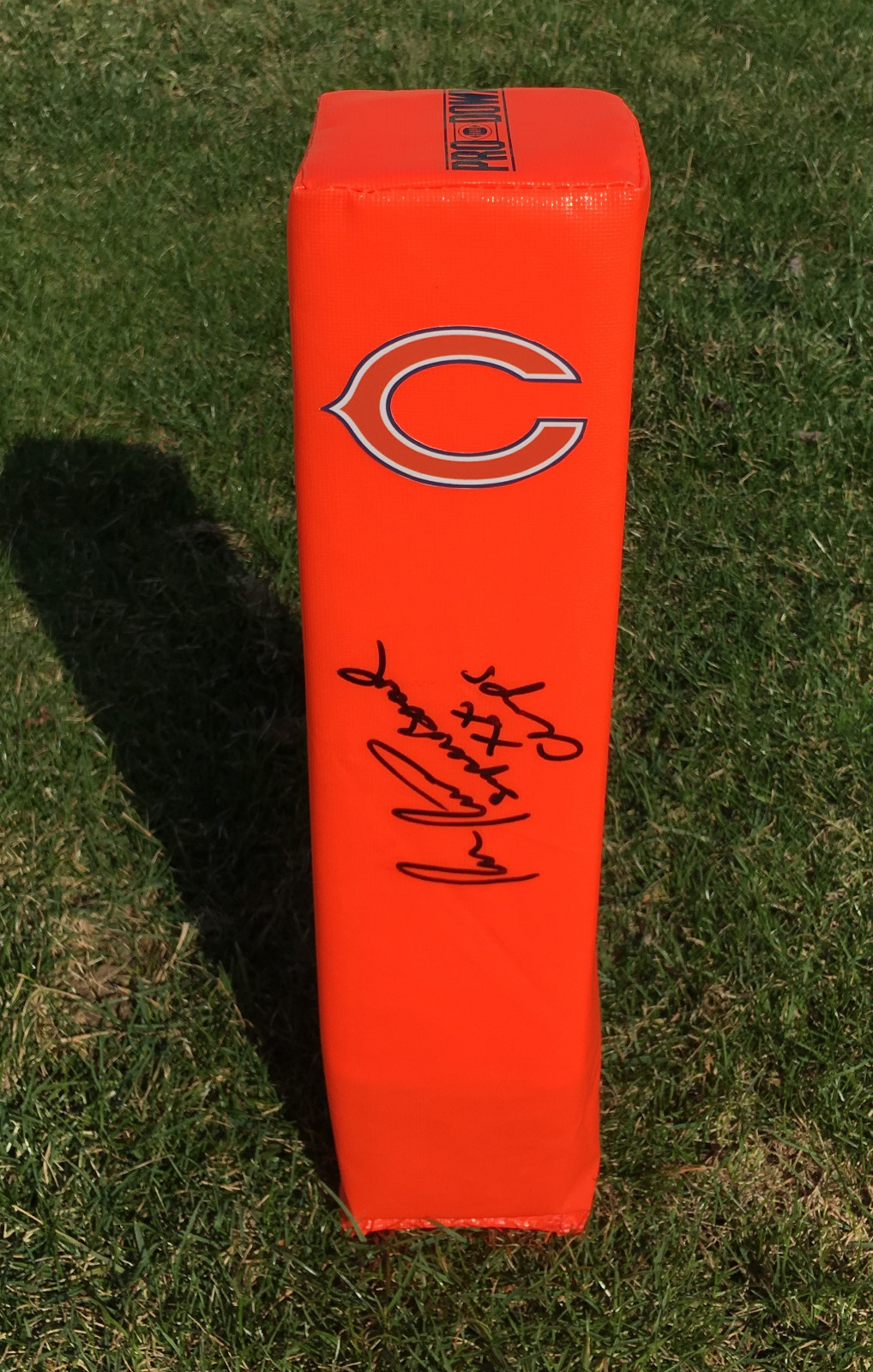 Bears #59 RON RIVERA Signed Autographed Official Football Pylon COA! 85 CHAMPS
