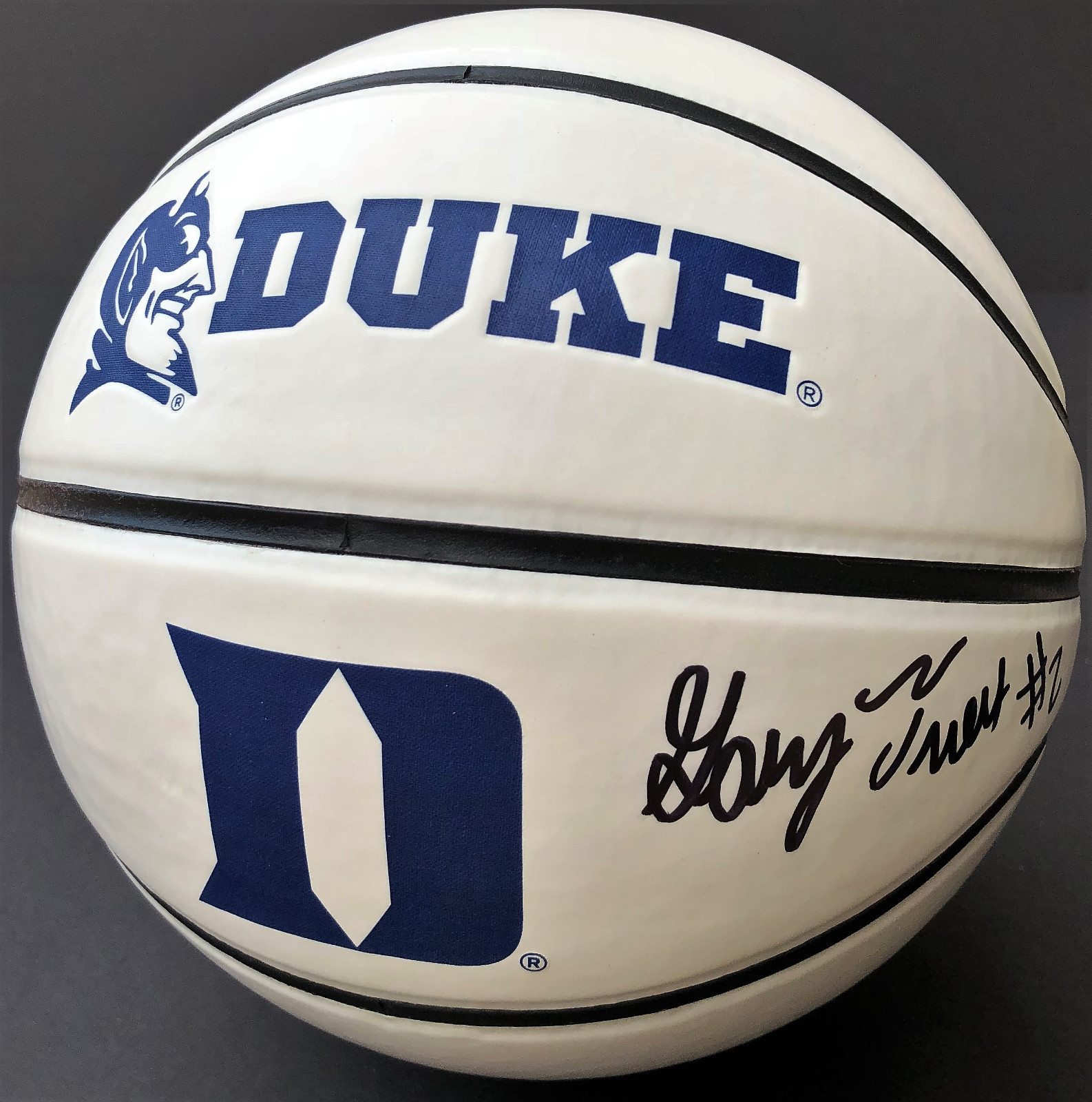 Duke Blue Devils #2 GARY TRENT JR Signed Autographed Basketball COA GO DUKE
