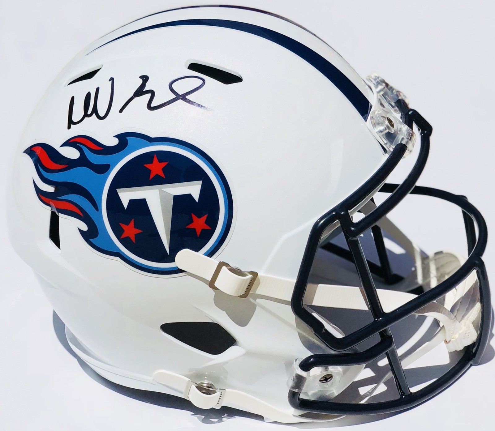 PSA/DNA Tennessee Titans MIKE VRABEL Signed Autographed Football Helmet TITAN UP
