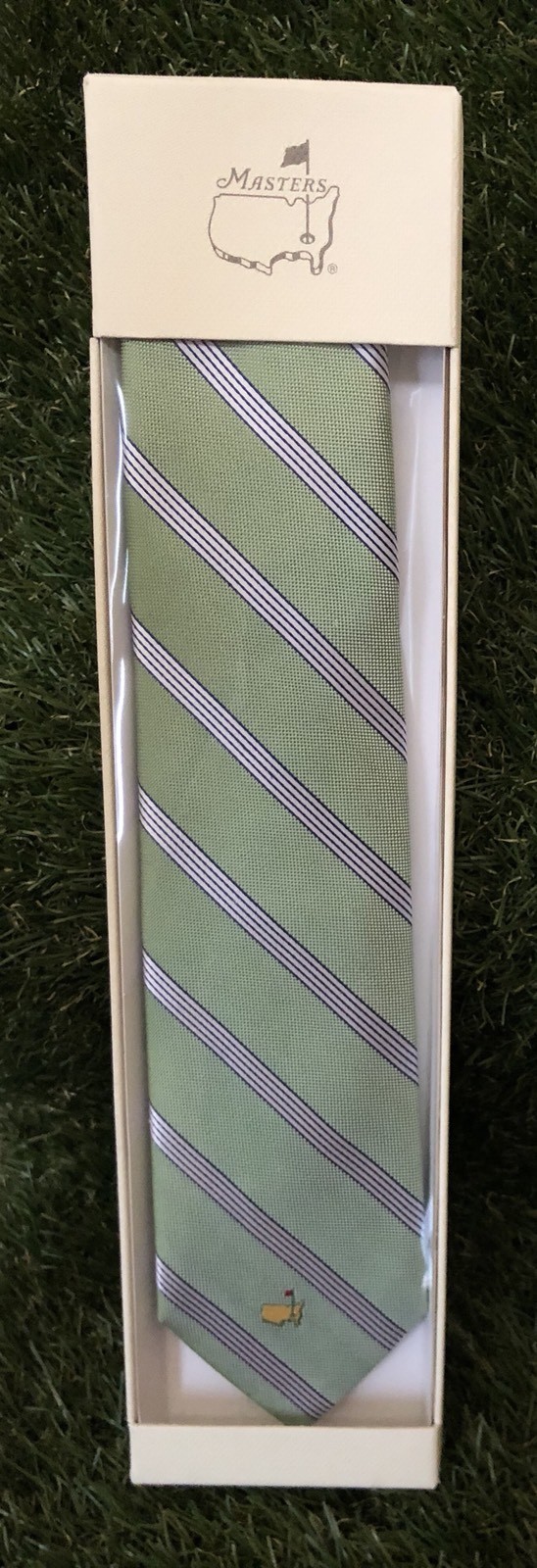 2018 OFFICIAL MASTERS AUGUSTA NATIONAL TOURNAMENT GOLF SILK SHIMMERING TIE GREEN
