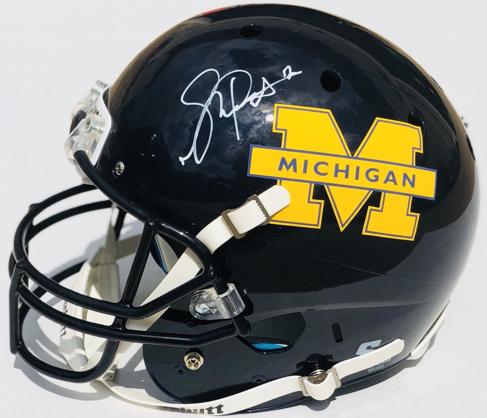 PSA/DNA Michigan #2 SHEA PATTERSON Signed Autographed Football Helmet GO BLUE
