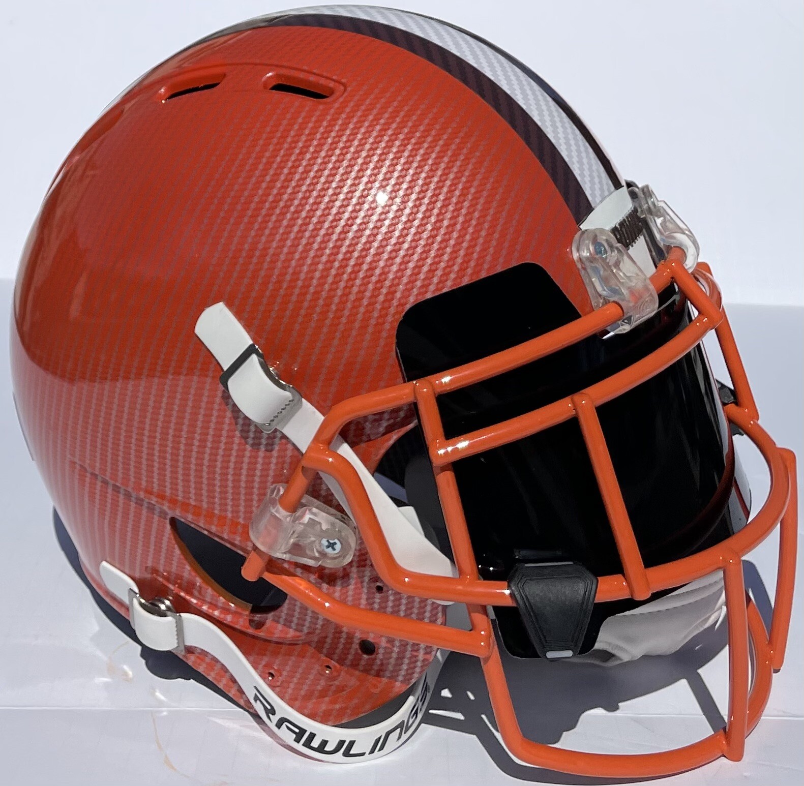 CLEVELAND BROWNS Un-Signed Authentic Hydro Dipped Football Helmet BAKER MAYFIELD
