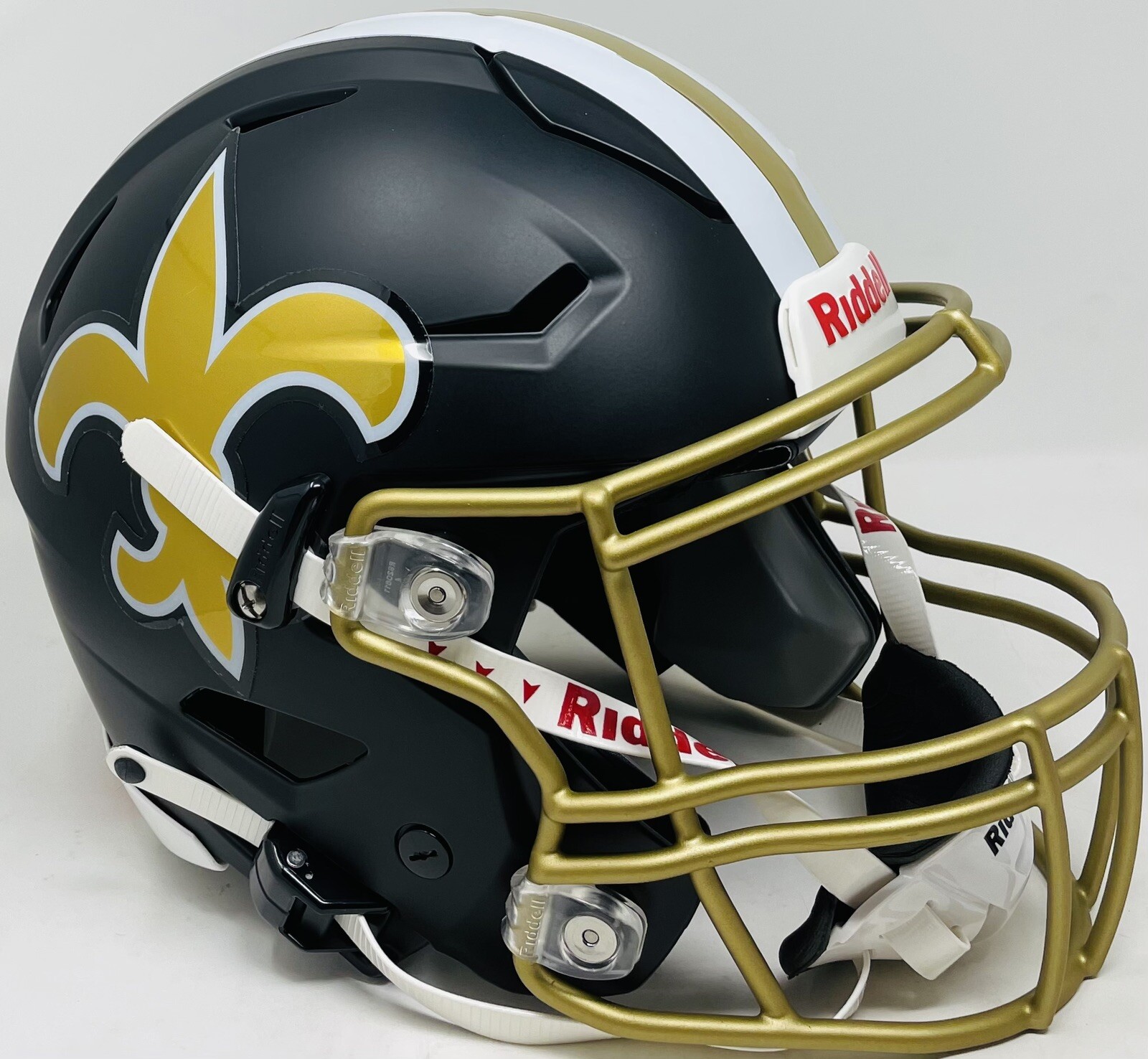 NEW ORLEANS SAINTS FULL SIZE SPEED FLEX AUTHENTIC FOOTBALL HELMET! DREW BREES!
