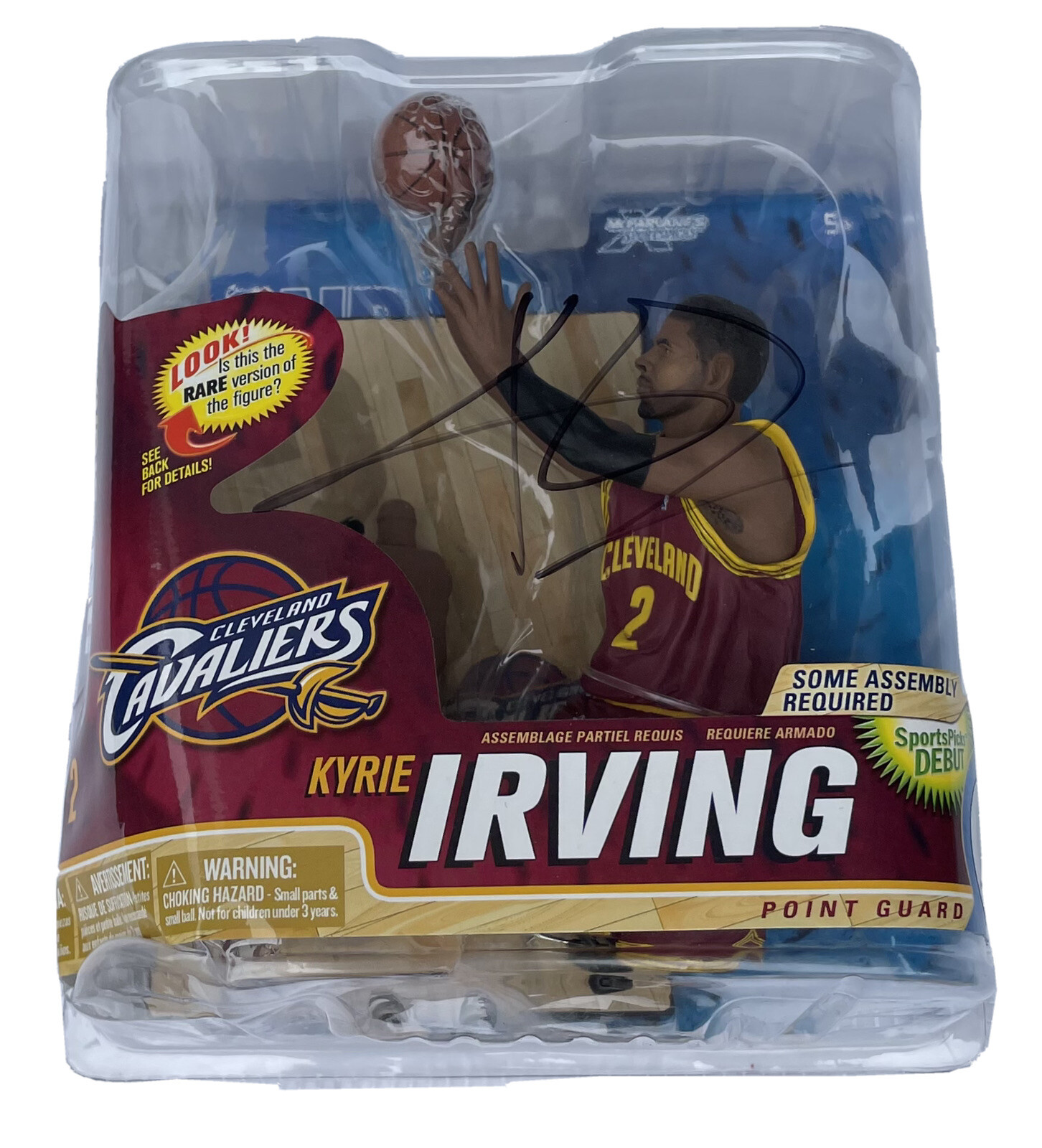 PSA/DNA Cleveland Cavaliers KYRIE IRVING Autographed Basketball McFarlane Figure
