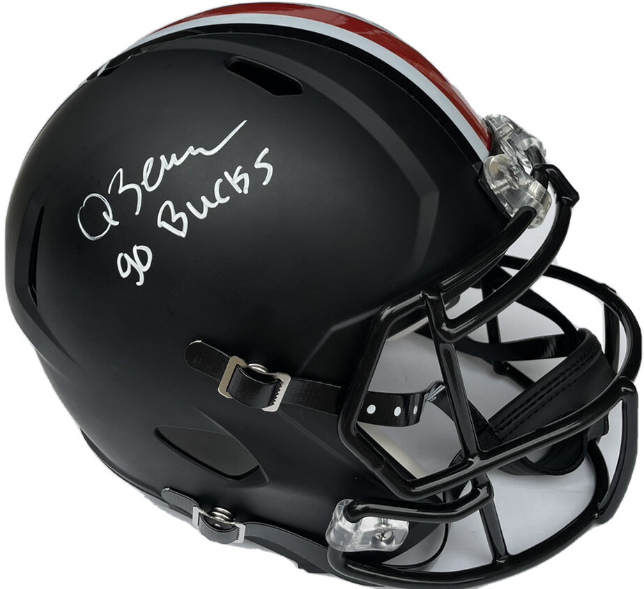 OHIO STATE BUCKEYES #3 QUINN EWERS SIGNED ECLIPSE FULL SIZE FOOTBALL HELMET JSA

