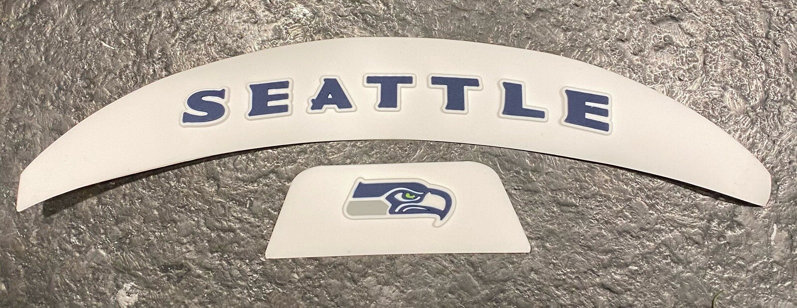 Seattle Seahawks Front&Rear 3D Bumpers Riddell Speed Flex Helmet RUSSELL WILSON
