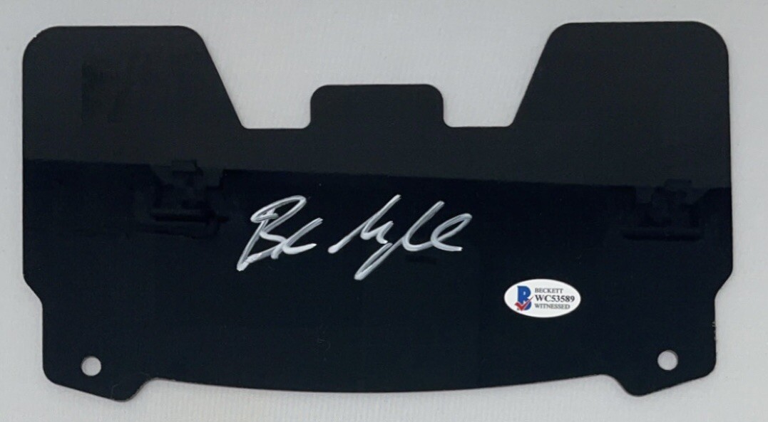 BAS Oklahoma Sooners Baker Mayfield Autographed Full Size Football Helmet Visor
