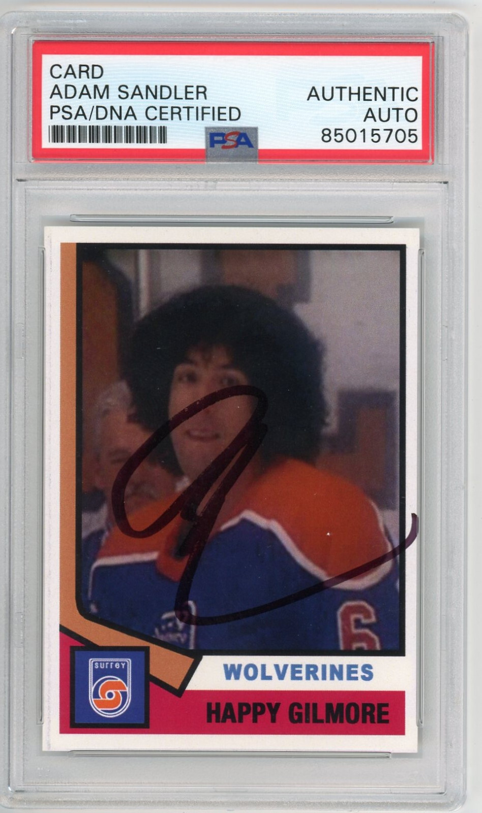 Adam Sandler Autographed Limited Edition Happy Gilmore Rookie Card Auto PSA/DNA
