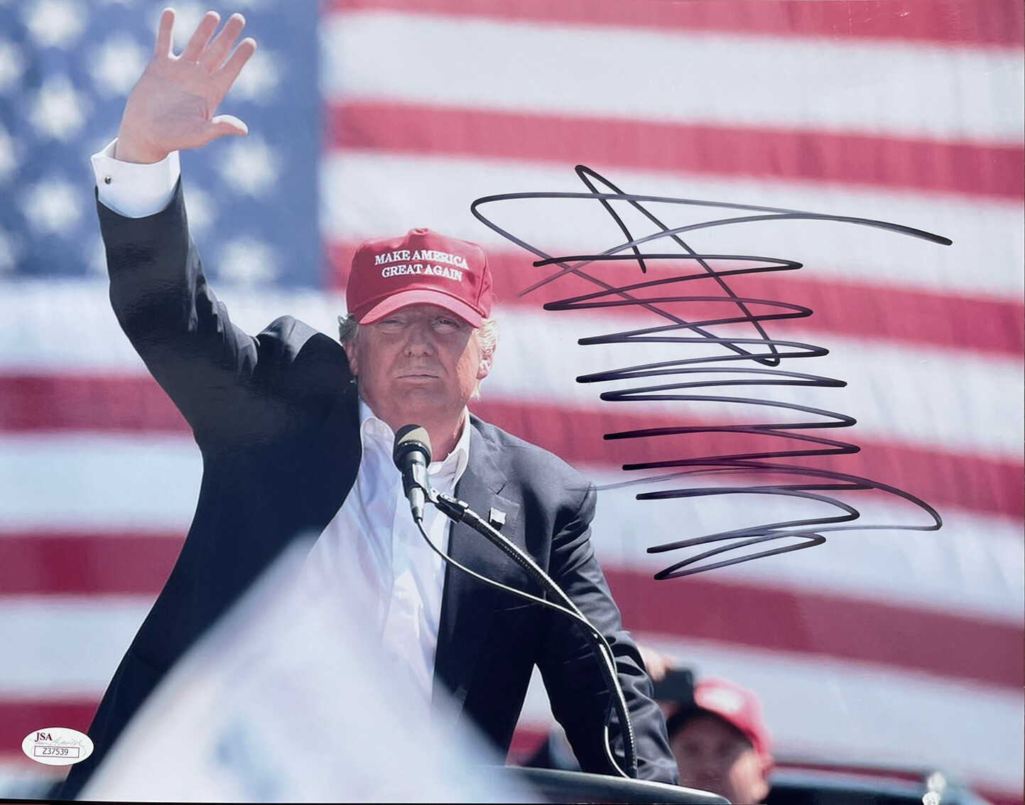 45th US President DONALD TRUMP Autographed Signed 11x14 Photograph Auto JSA
