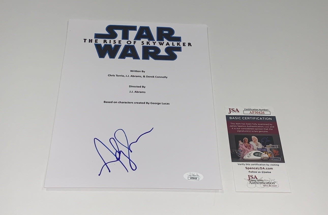 ANDY SERKIS SIGNED STAR WARS THE RISE OF SKYWALKER FULL MOVIE SCRIPT JSA COA
