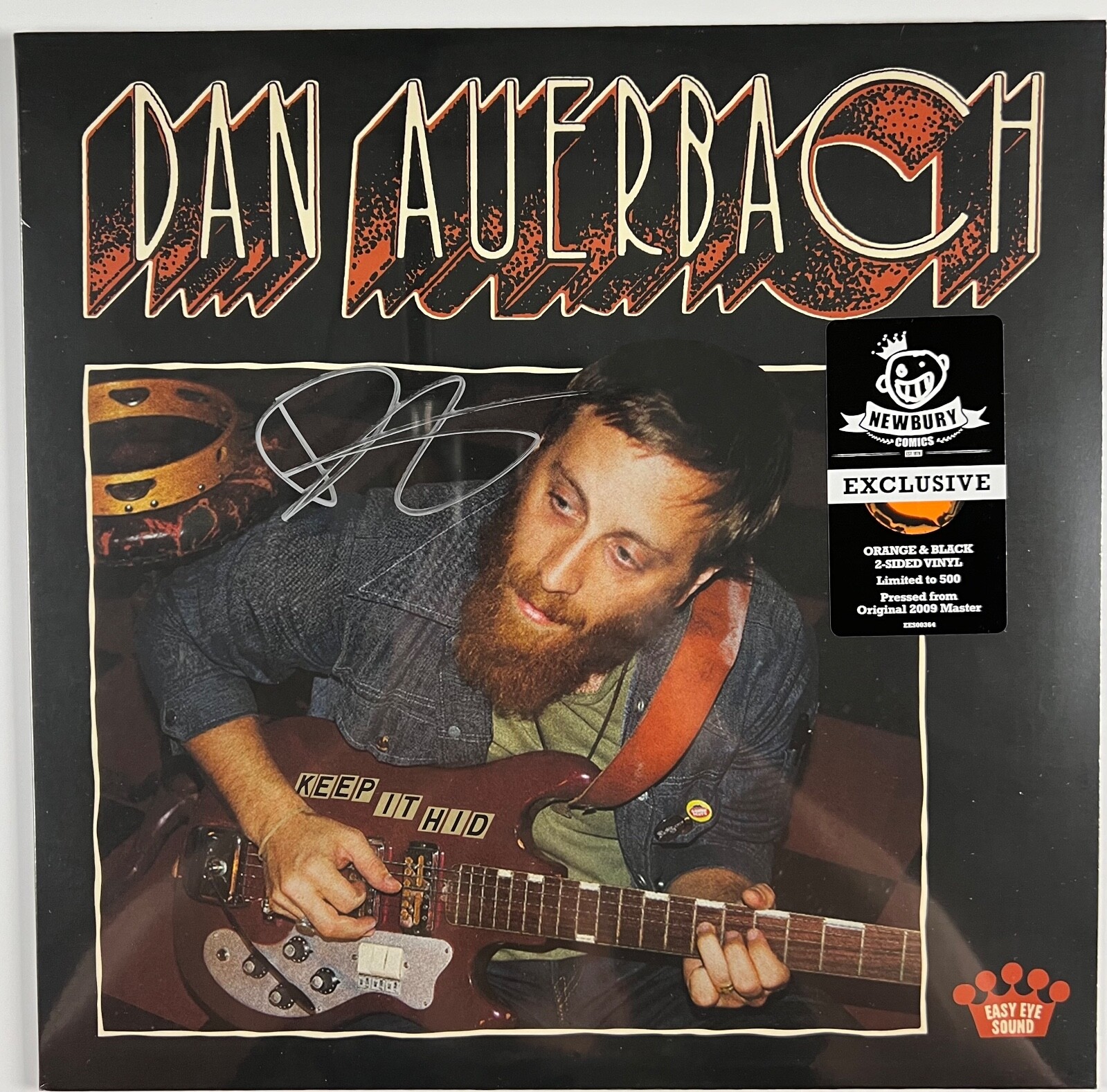 Dan Auerbach Signed Autograph Record Album Keep It Hid Orange & Black Vinyl
