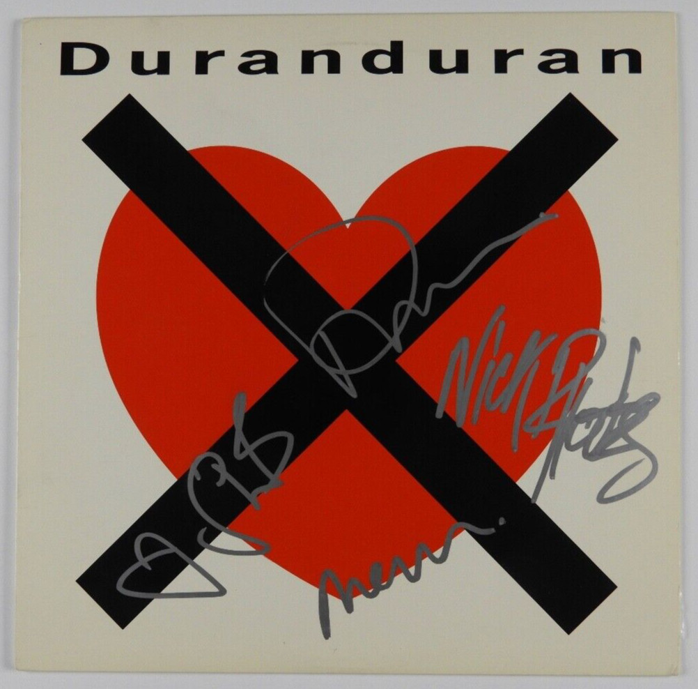 Duran Duran JSA Autograph Signed Album Record I Don't Want Your Love
