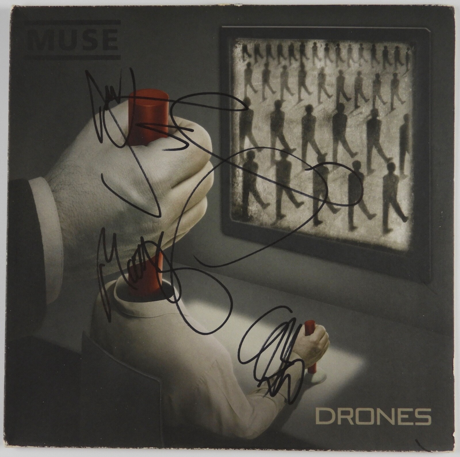 MUSE JSA Fully Group Signed Autograph Record Album Drones
