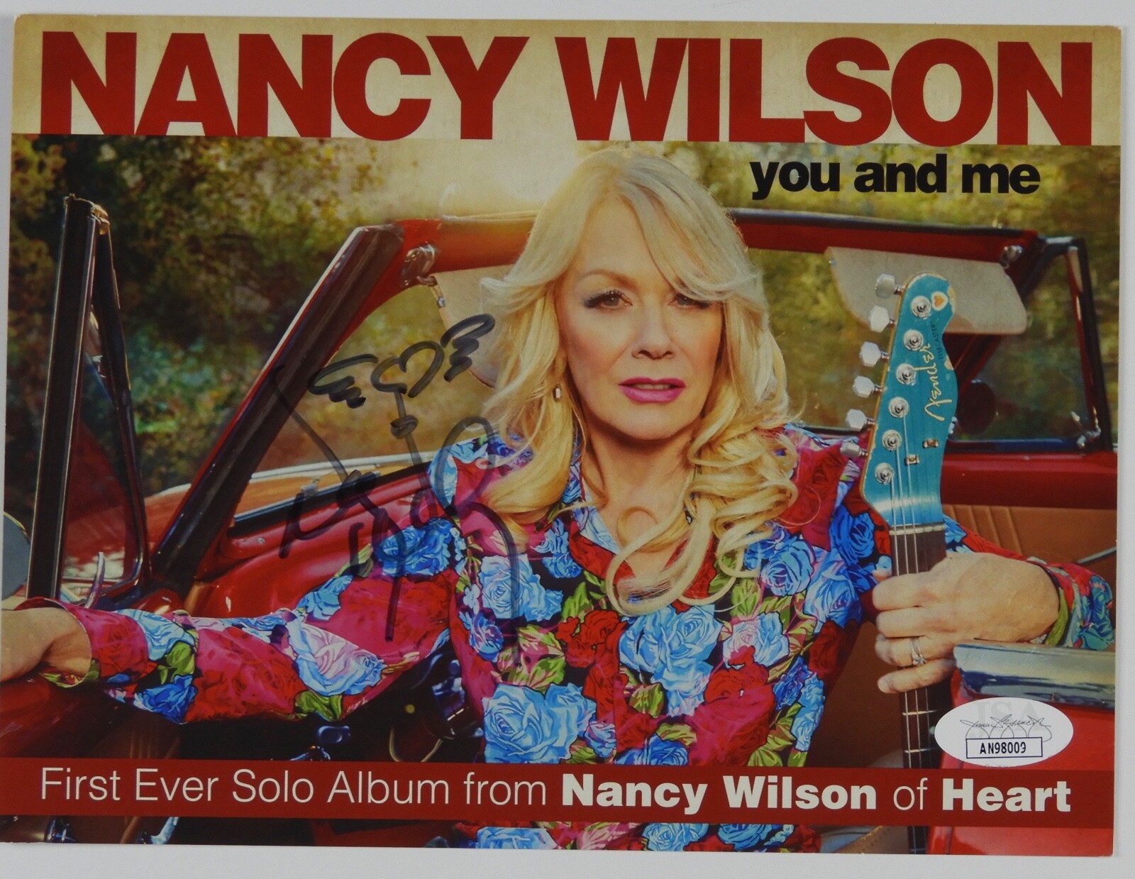 Nancy Wilson Heart JSA Signed Autograph CD Card You and Me CD