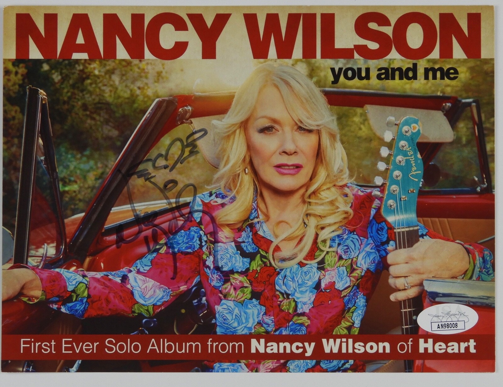 Nancy Wilson Heart JSA Signed Autograph CD Card You and Me CD