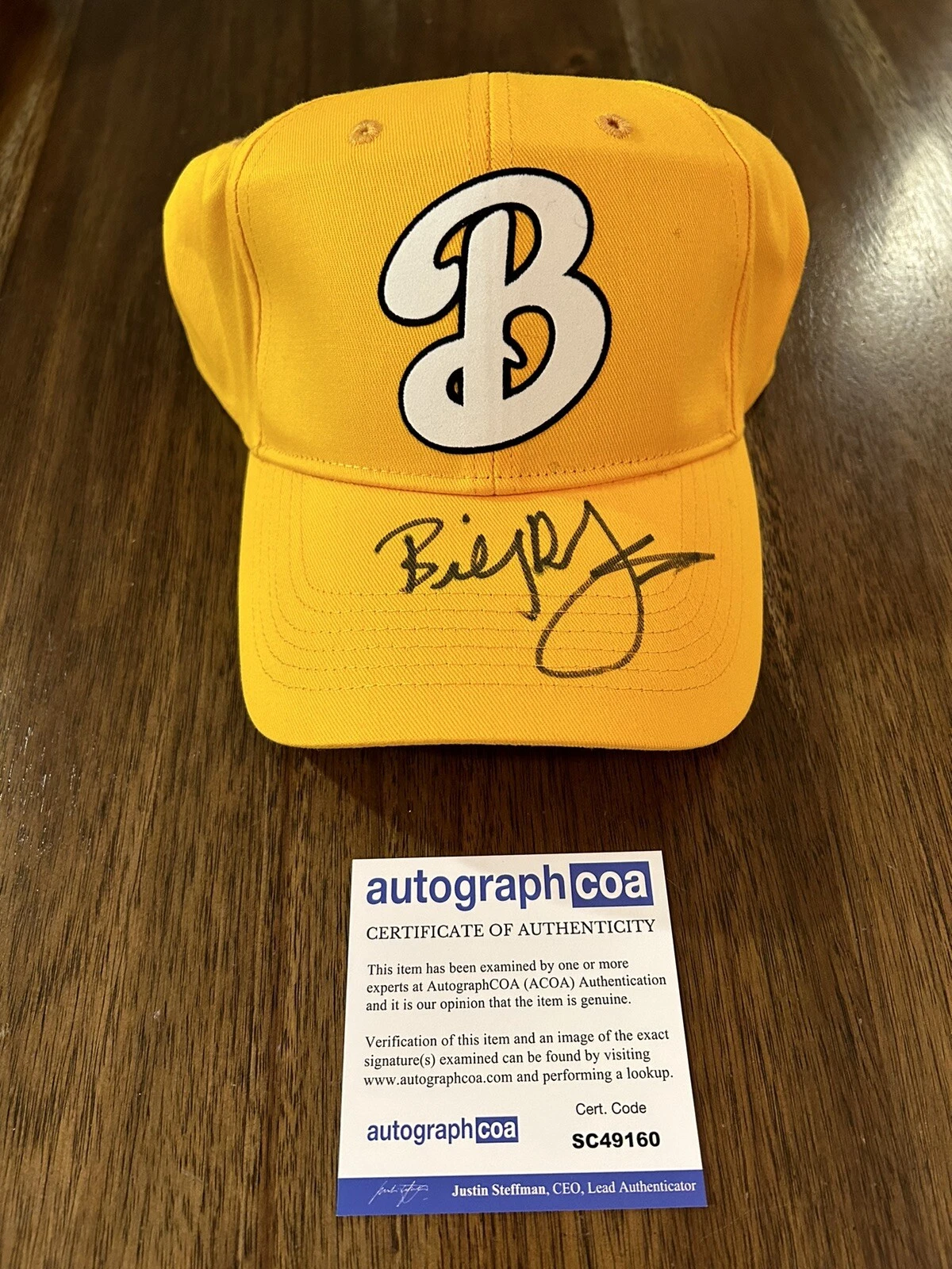 Billy Bob Thornton ‘Bad News Bears’ Signed Autograph Hat ‘Morris’ ACOA
