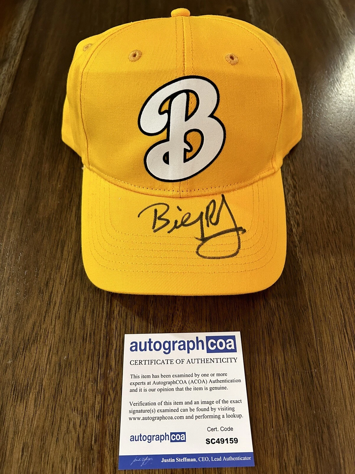 Billy Bob Thornton ‘Bad News Bears’ Signed Autograph Hat ‘Morris’ ACOA
