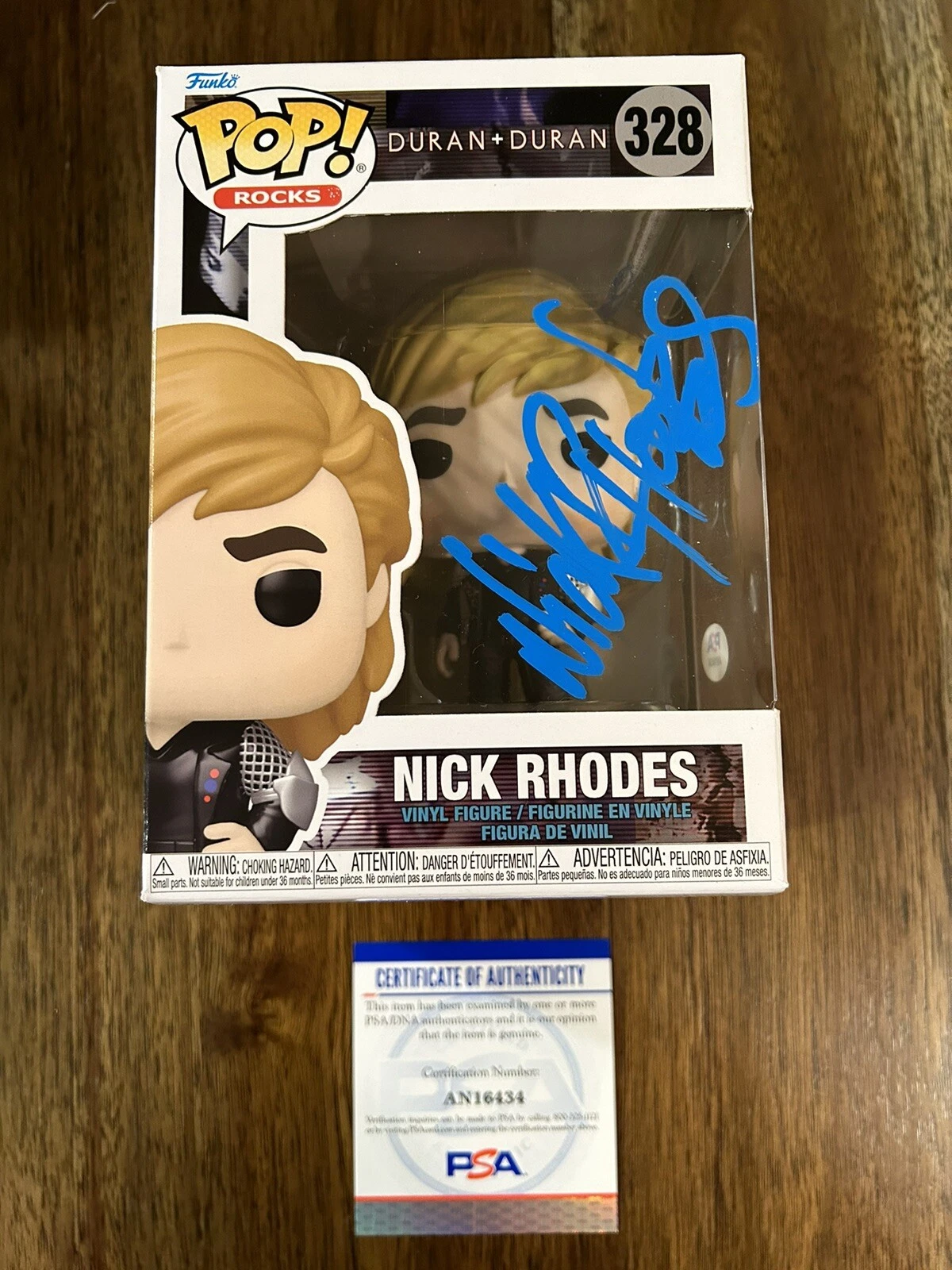 Nick Rhodes ‘Duran Duran’ Signed Autograph Funko Pop PSA COA Keyboardist
