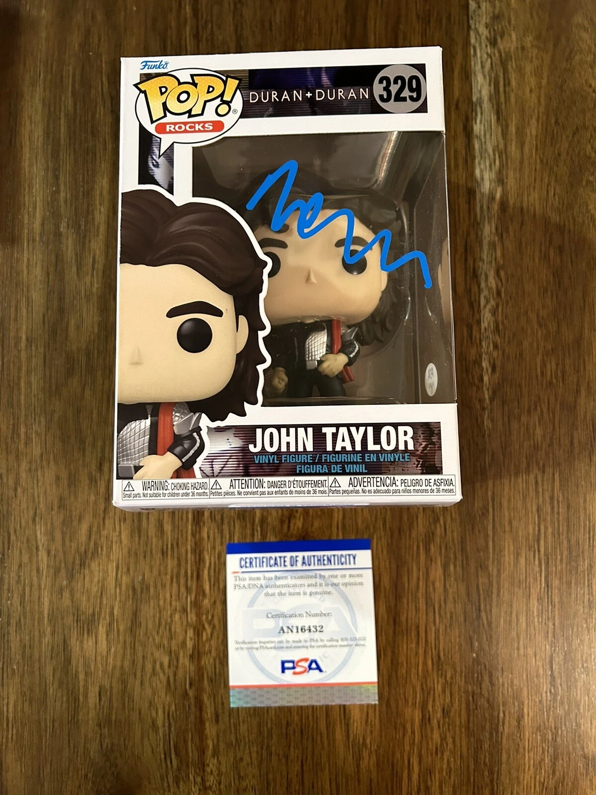 John Taylor ‘Duran Duran’ Signed Autograph Funko Pop PSA COA Guitarist
