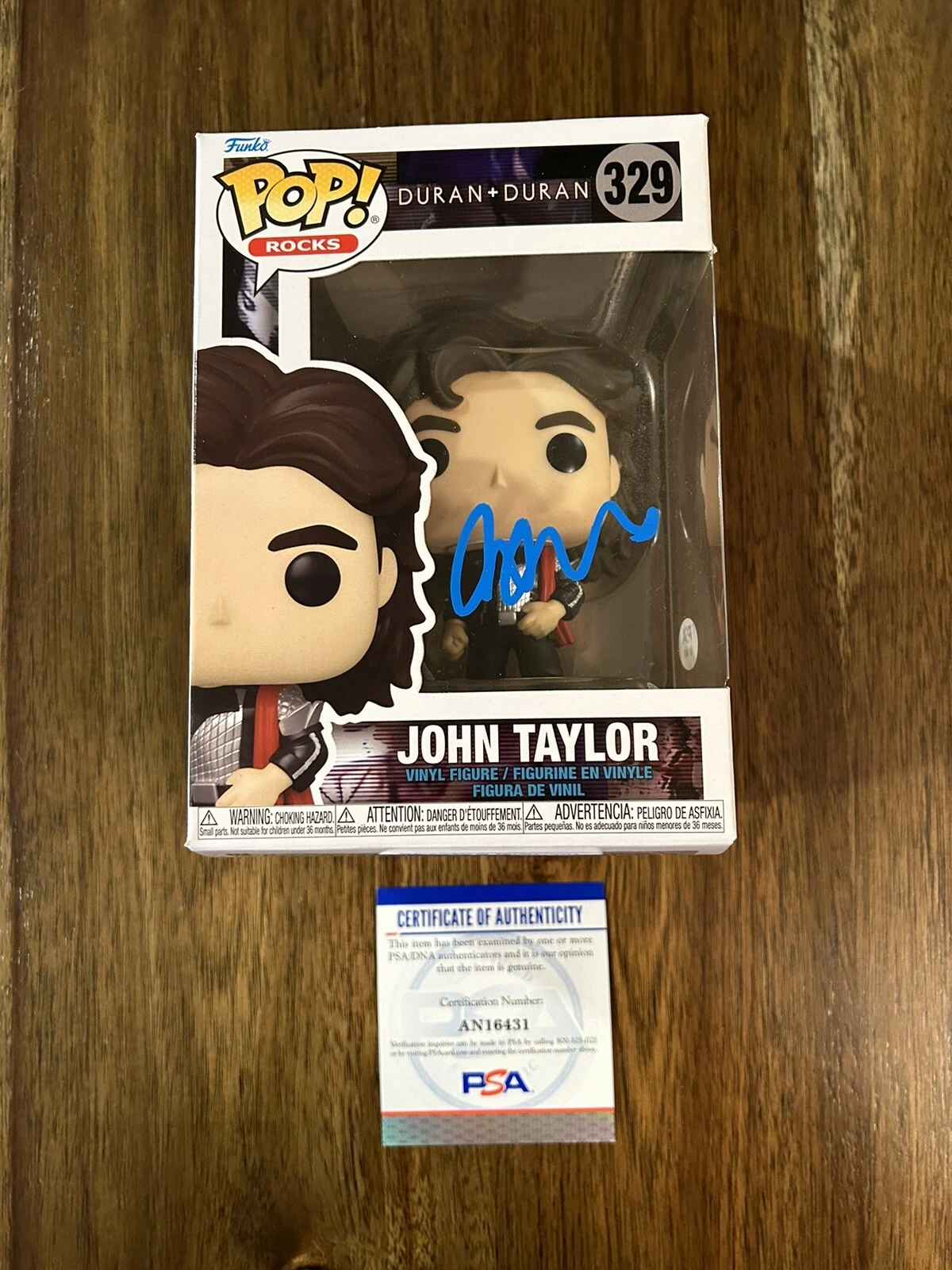 John Taylor ‘Duran Duran’ Signed Autograph Funko Pop PSA COA Guitarist
