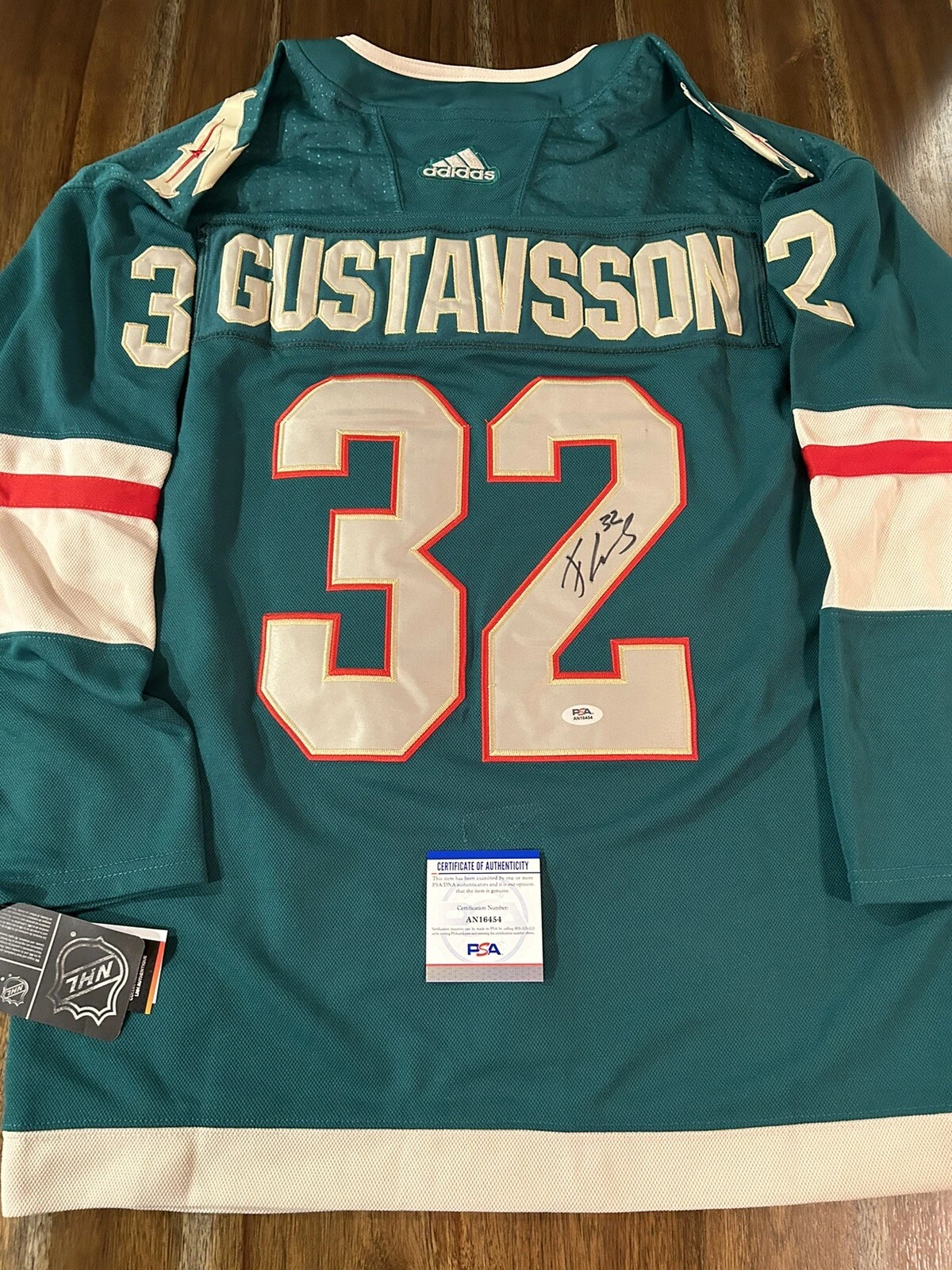 Filip Gustavsson Signed Minnesota Wild Stitched Hockey Jersey Autograph PSA COA

